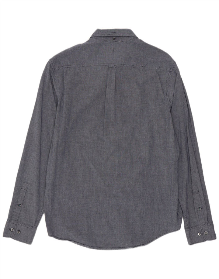 Penguin Chemise Slim Fit Heritage Homme Bleu Marine Rayonne Géométrique Moyenne