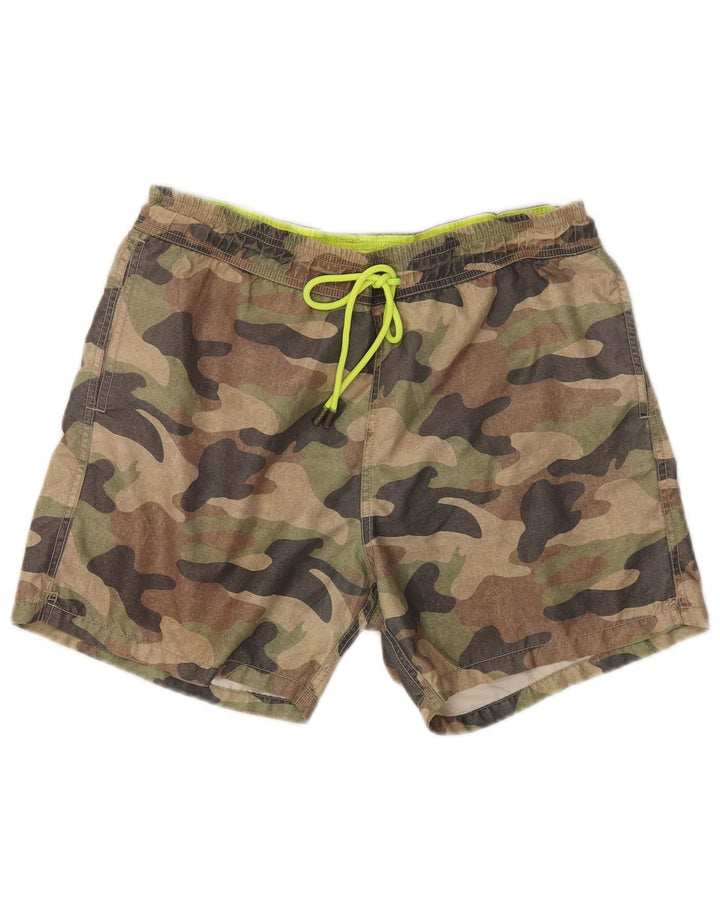 MC2 SAINT BARTH Short de Bain Homme Kaki Moyen Polyester