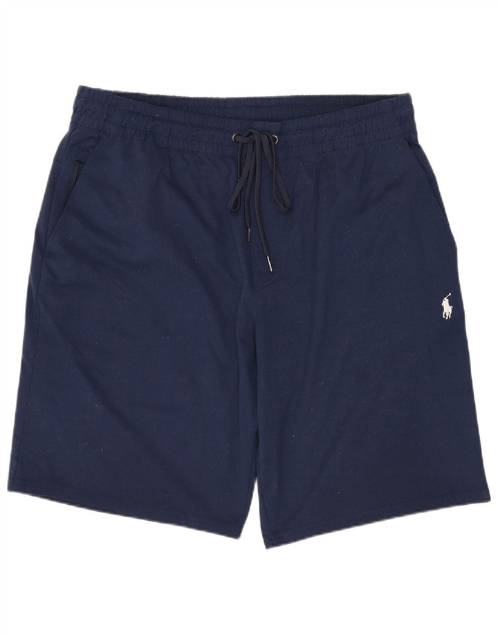 POLO RALPH LAUREN Short de Sport Homme Bleu Marine Moyen Polyester