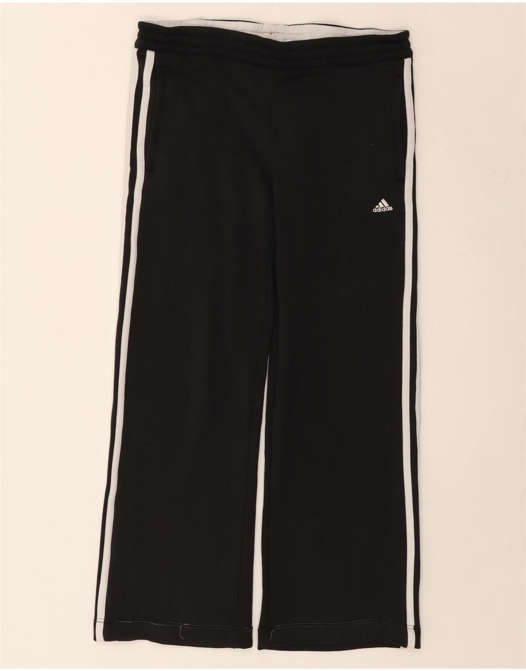Adidas Pantalon de survêtement Climalite pour femme UK 8 Small Noir Polyester