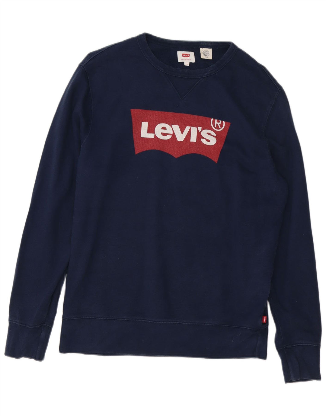 LEVI'S Sweat-Shirt Graphique Homme Petit Bleu Marine Coton