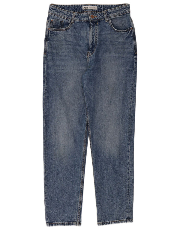 Zara Jean fuselé taille haute pour femme EU 40 Medium W30 L28 Bleu
