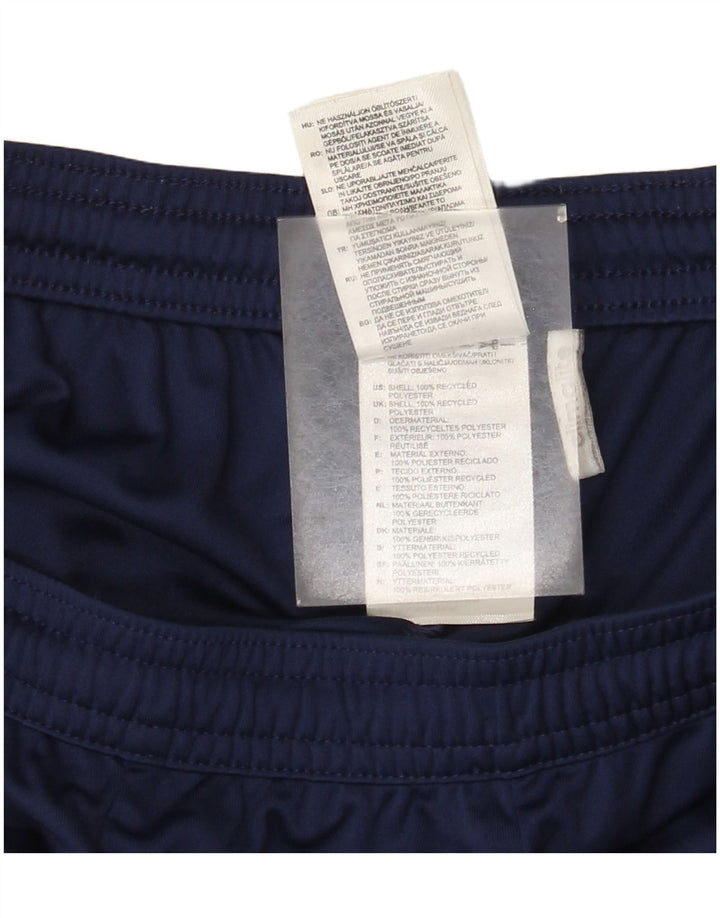 Adidas Short de sport Climalite pour homme en polyester color block Bleu marine Taille L