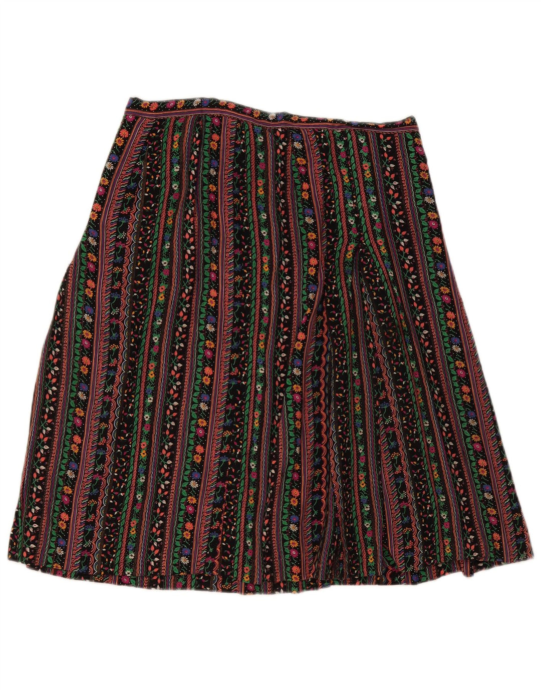 vintage Womens A-Line Jupe W32 Grande Rayure Multicolore