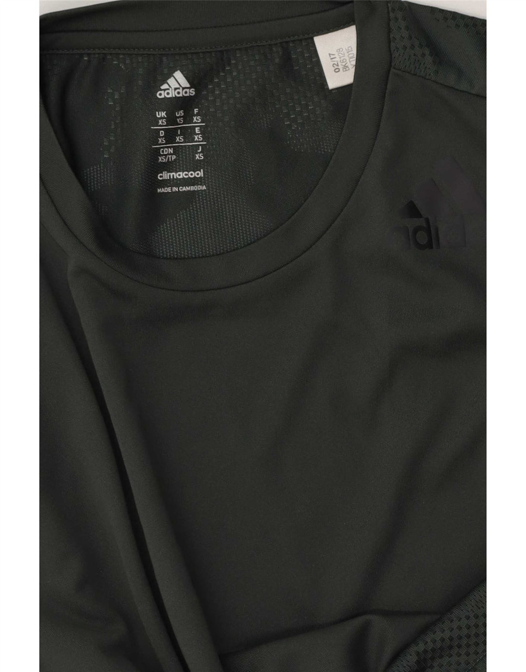 Adidas Hommes Climacool T-Shirt Top XS Vert Camouflage Polyester
