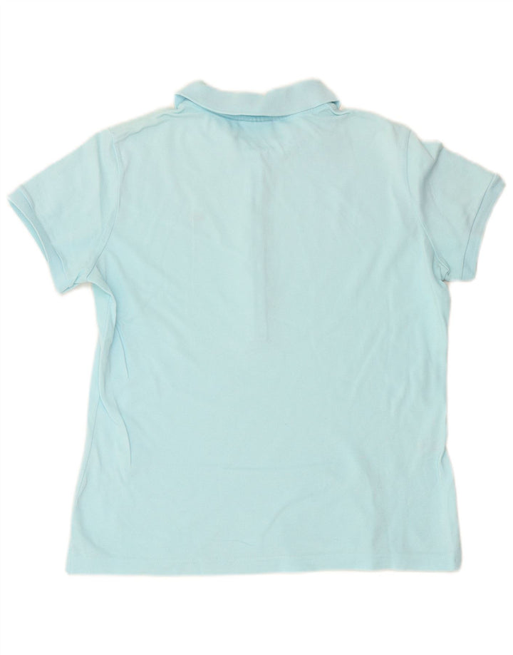 LACOSTE Polo Femme Taille 48 XL Bleu Coton