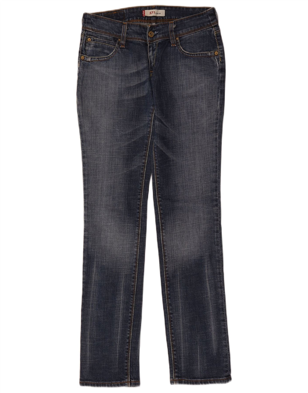 Levi's Jean Slim 571 Femme W29 L34 Bleu Coton