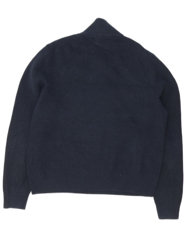 Marks & Spencer Pull col zippé pour homme XL en coton bleu marine