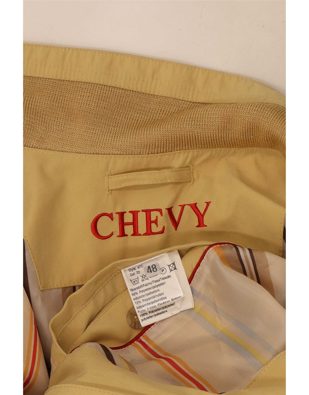Chevy Veste Bomber Homme IT 48 Jaune Moyen Polyester