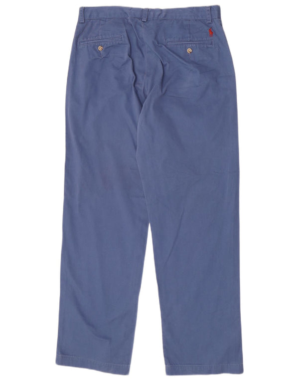 Polo Ralph Lauren Pantalon Chino Droit Homme W32 L32 Bleu Coton