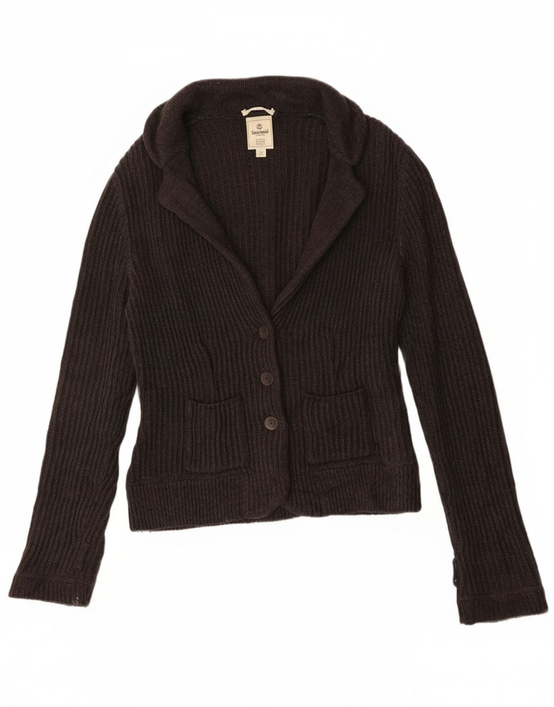 Timberland Pull Cardigan Femme UK 12 Gris Moyen