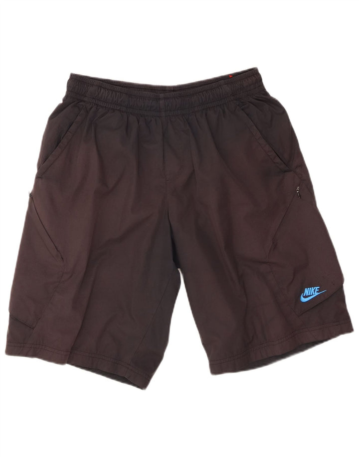 NIKE Short de sport pour homme en polyester noir moyen