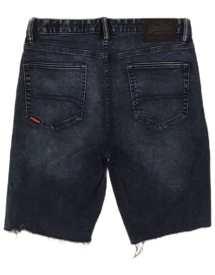 Superdry Short en jean W32 bleu marine moyen en coton pour homme