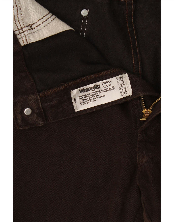 Wrangler Jean droit homme W32 L28 marron coton