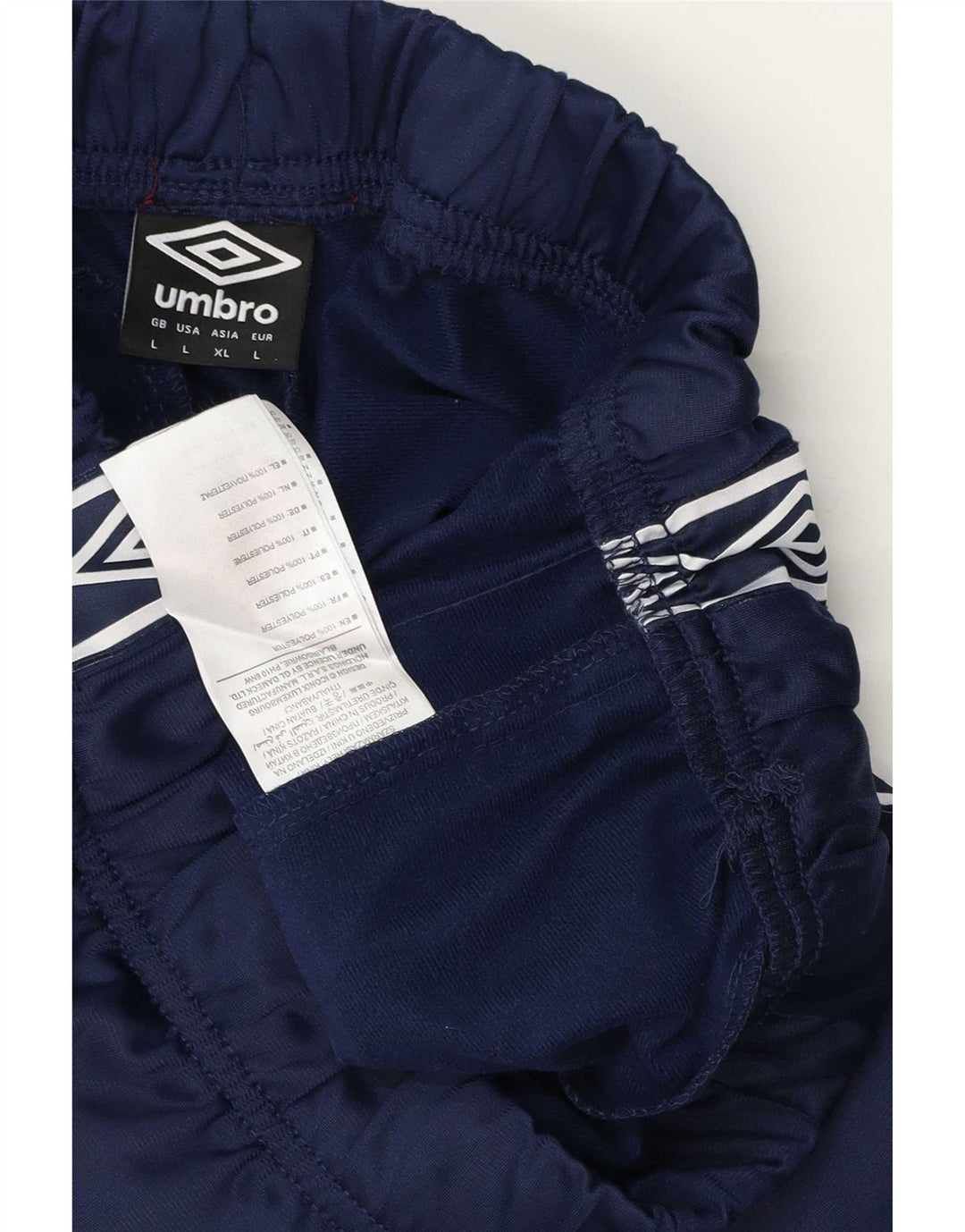 Umbro Pantalon de Survêtement Graphique Homme Large Bleu Marine Géométrique Polyester