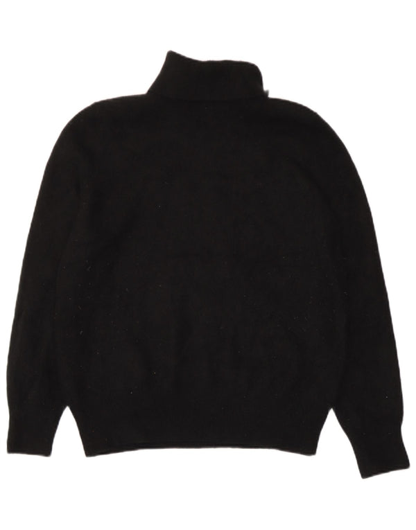 Marks & Spencer Pull col roulé pour femme UK 14 Grand cachemire noir