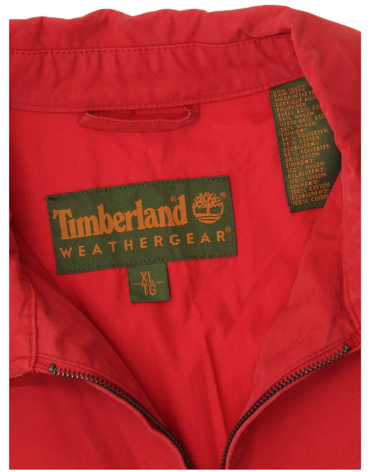 Timberland Veste Bomber Homme UK 42 XL Coton Rouge