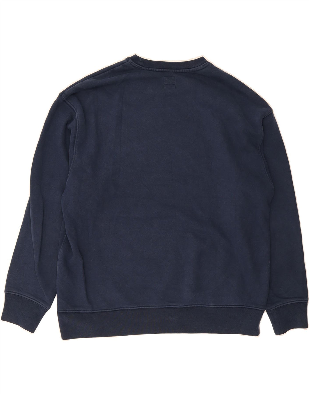 LEVI'S Mens Relaxed Fit Graphic Sweatshirt Jumper Large Navy Blue Cotton Vintage Levi's and Second-Hand Levi's from Messina Hembry 
