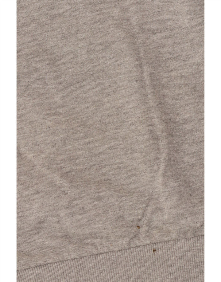 Adidas Pull à capuche en coton moucheté gris moyen pour homme