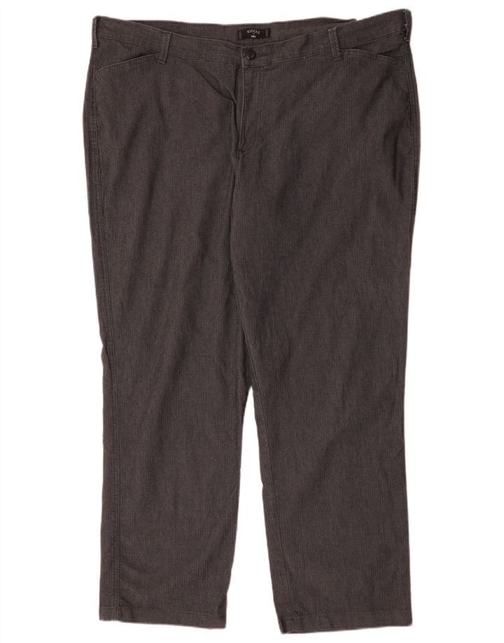 LEE Pantalon décontracté Riders pour femme US 24 4XL W48 L31 Gris à chevrons