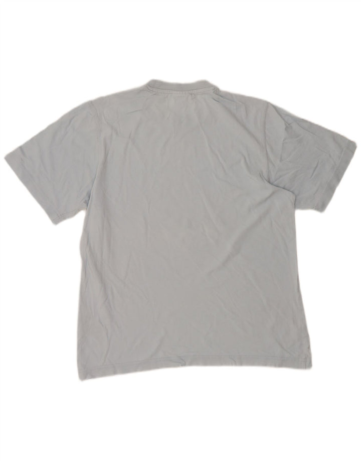 Adidas T-shirt graphique à manches courtes pour homme en coton bleu moyen