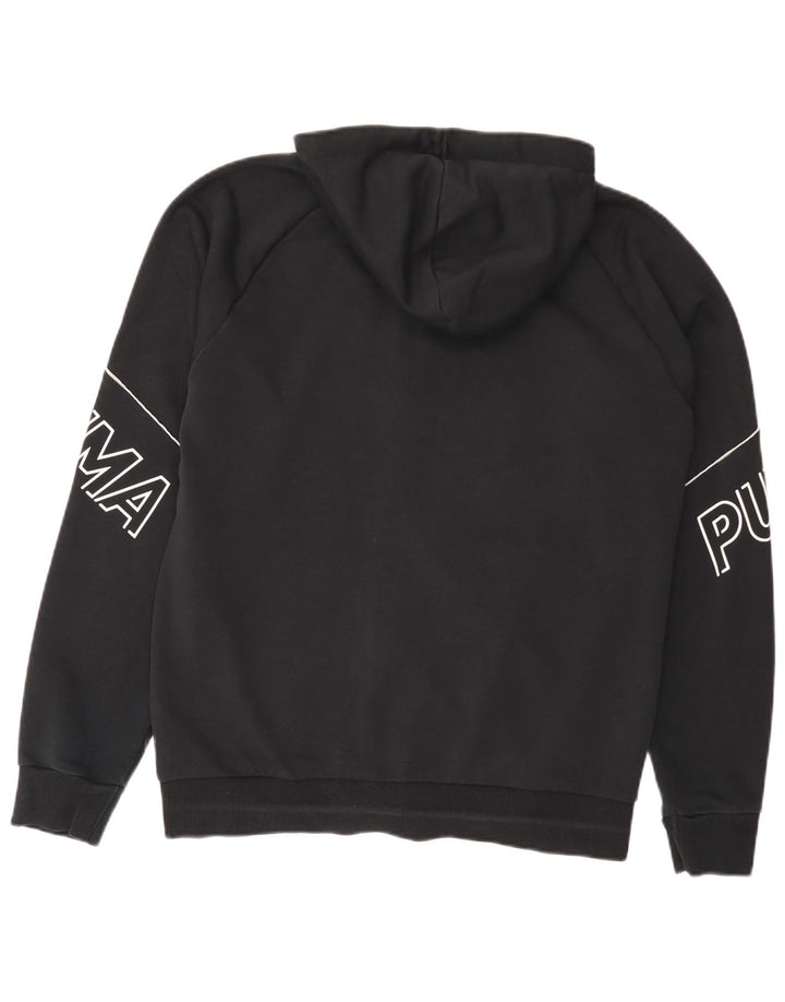 Puma Sweat à Capuche Graphic Zip Homme Noir Moyen Coton