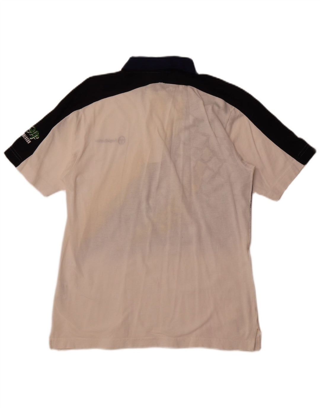 SERGIO TACCHINI Polo Graphique Homme Petit Blanc Colorblock Coton