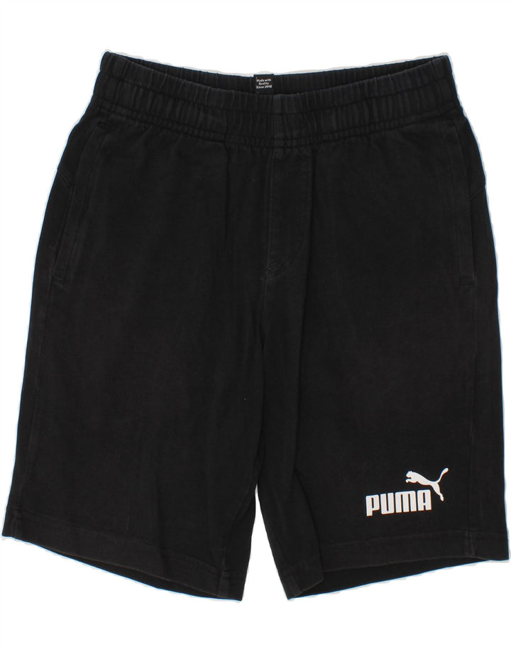 PUMA Boys Sport Shorts 9-10 Years  Black Cotton Vintage Puma and Second-Hand Puma from Messina Hembry 