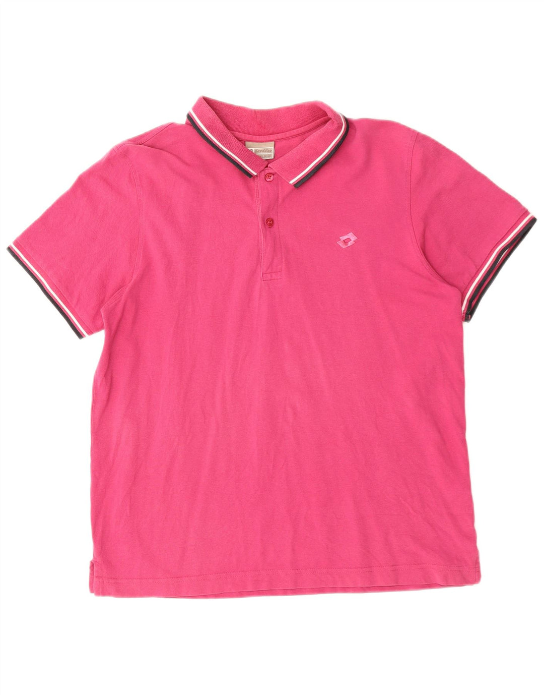 LOTTO Polo Homme Rose Moyen Coton