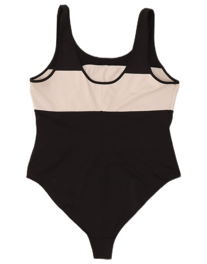 LEVI'S Body graphique sans manches pour femme UK 14 Large Noir Colorblock