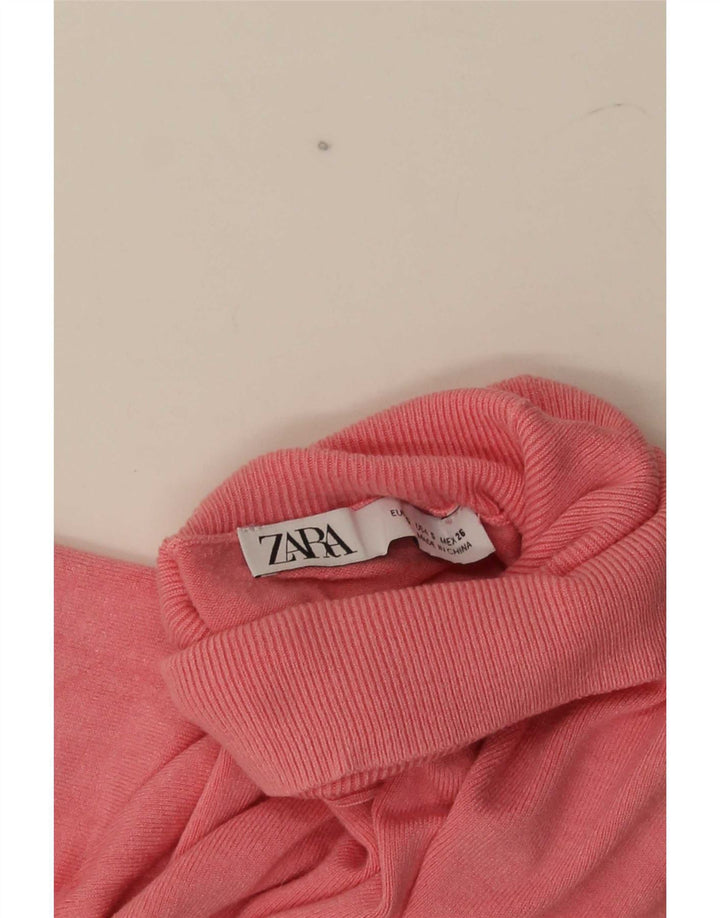 Zara Pull col roulé pour femme UK 10 Petit Rose
