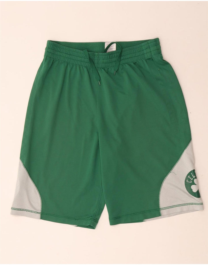 Adidas Short de Sport Celtics Homme Vert Moyen Polyester Colorblock