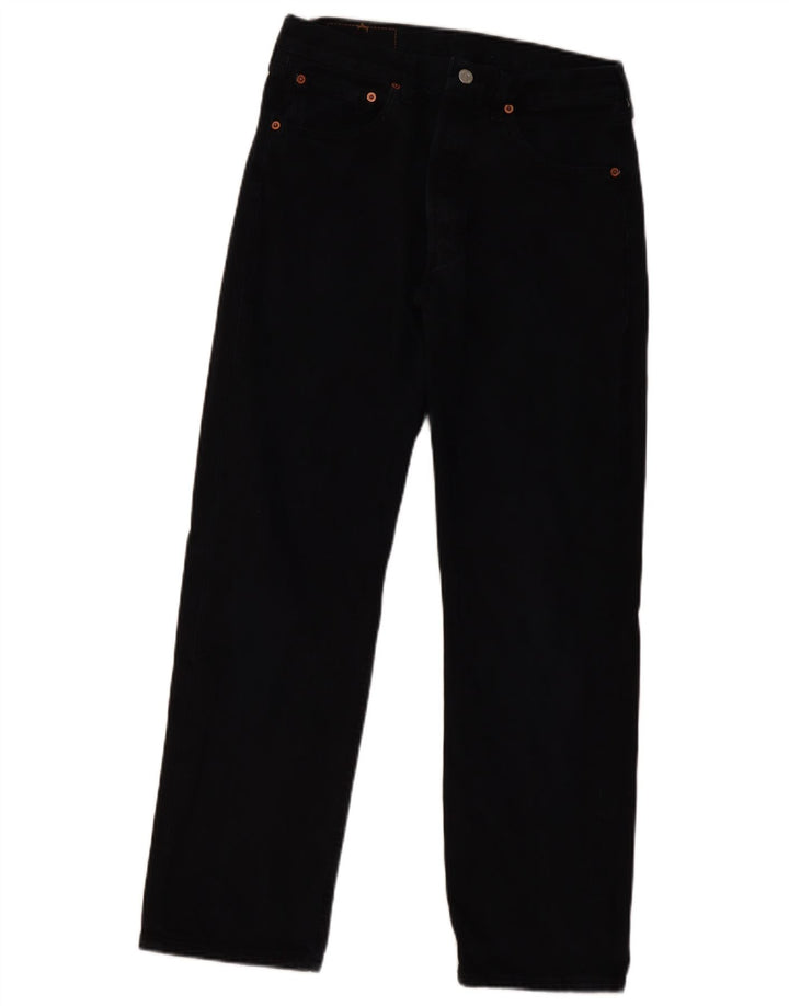 Levi's Jean Droit 501 Femme W32 L30 Noir Coton