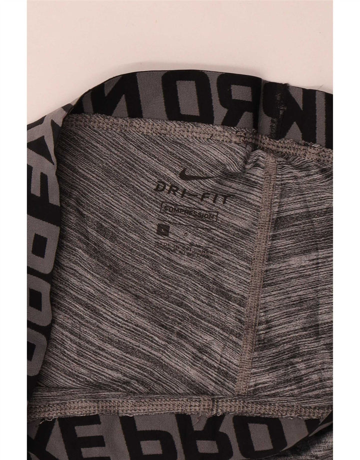 Legging Nike Dri Fit Graphic pour homme, grand, gris moucheté