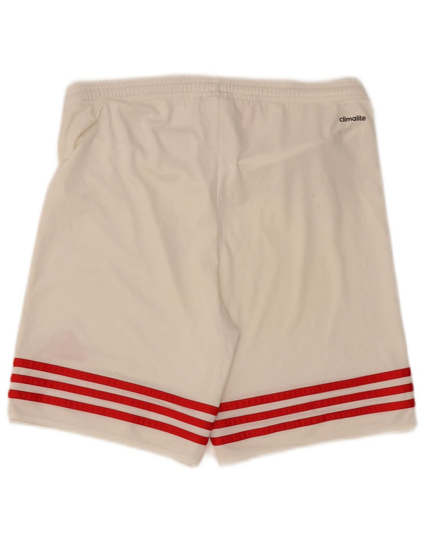 ADIDAS Short de sport Climalite pour garçon 13-14 ans XL Blanc cassé Polyester