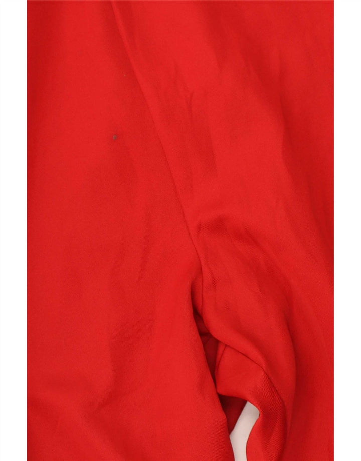 Zara Pantalon de survêtement femme EU 30 W30 L29 Rouge Colourblock Polyester