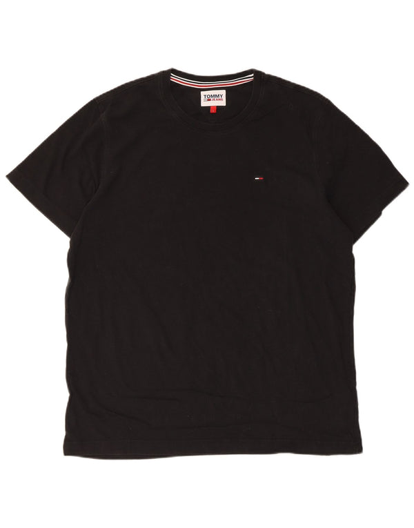 Tommy Hilfiger T-Shirt Homme Haut Large Noir Coton
