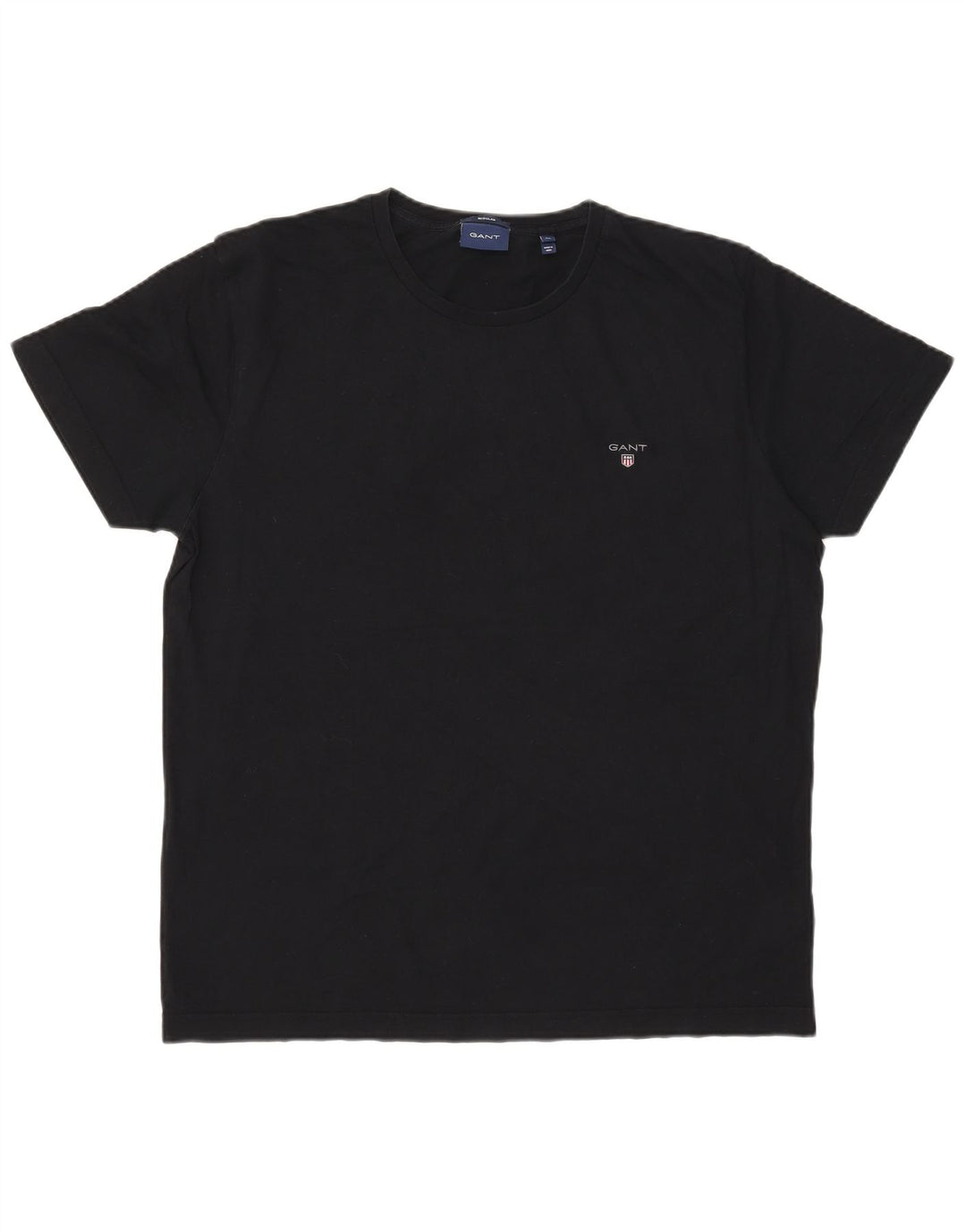 Gant Homme Regular T-Shirt Top XL Noir Coton