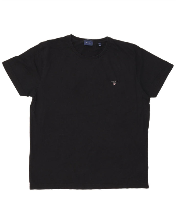Gant Homme Regular T-Shirt Top XL Noir Coton
