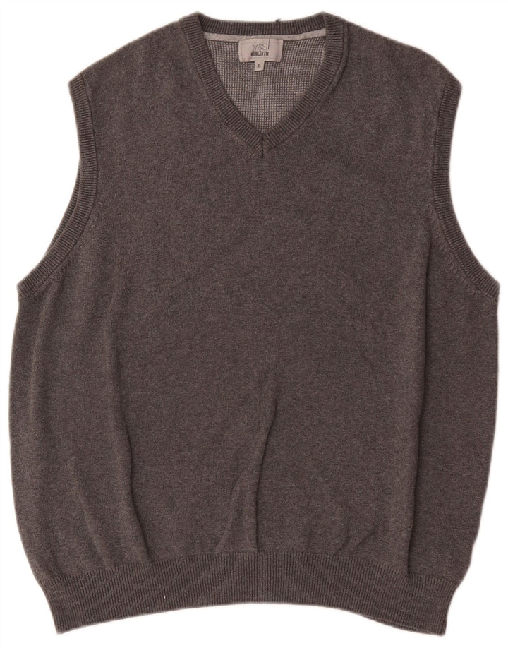 Marks & Spencer Débardeur coupe classique pour homme XL en coton gris