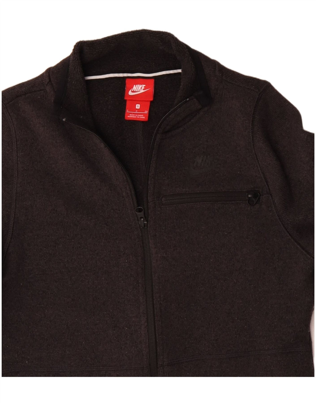 NIKE Veste de survêtement pour femme UK 10 Small Gris Polyester