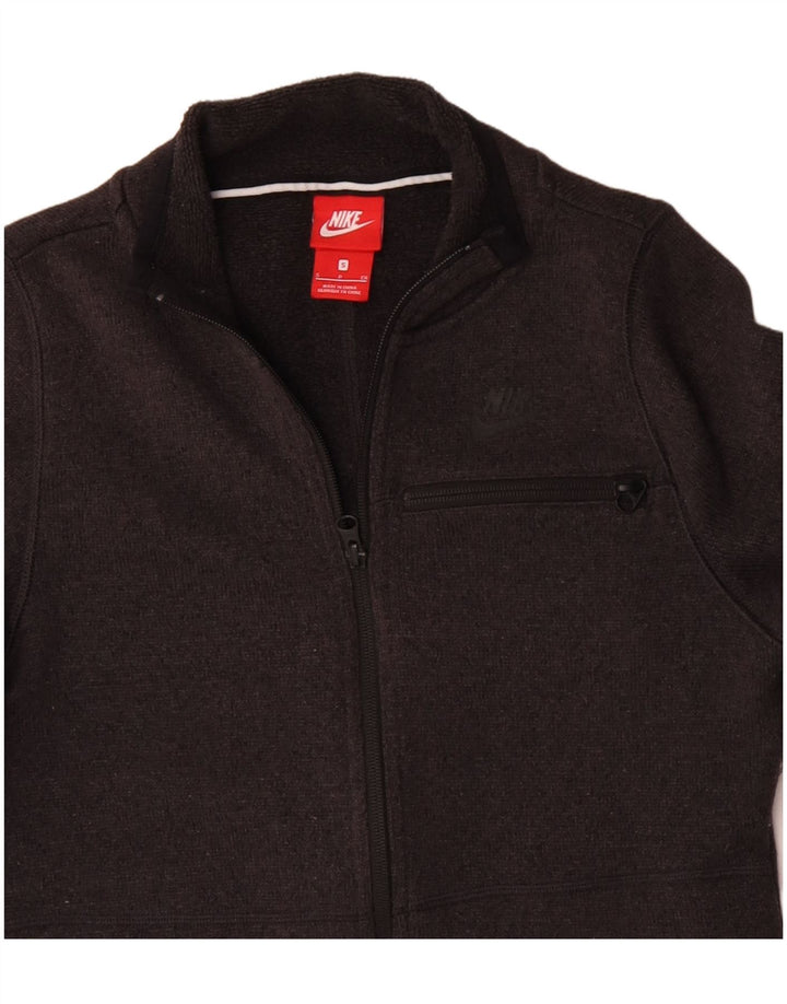 NIKE Veste de survêtement pour femme UK 10 Small Gris Polyester