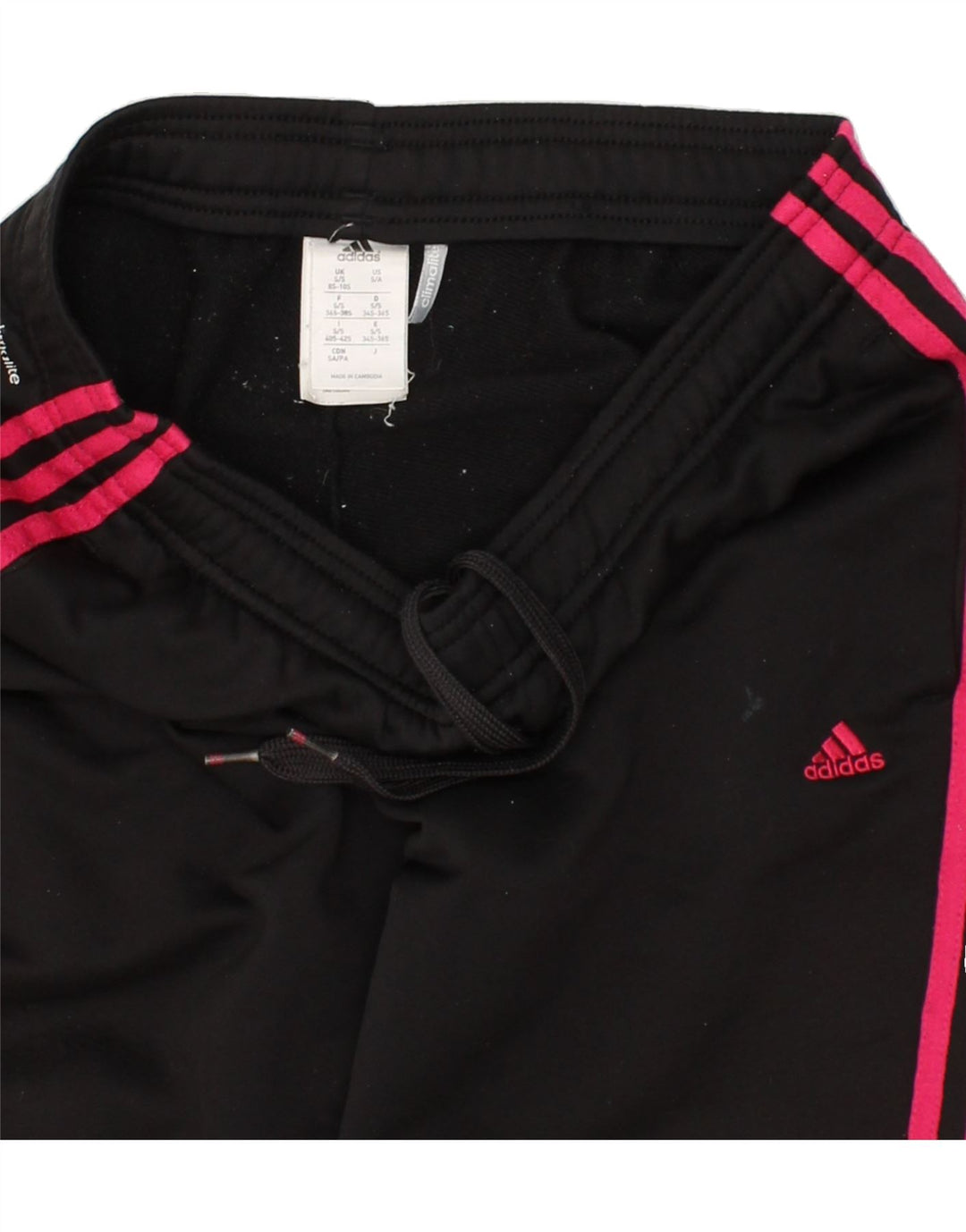 ADIDAS Pantalon de survêtement Climalite pour femme UK 8/10 Small Noir Polyester