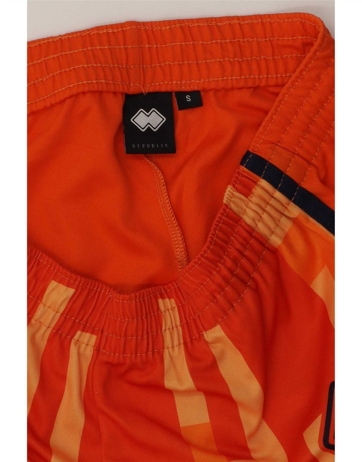 Errea Short de Sport Graphique Homme Petit Polyester Géométrique Orange