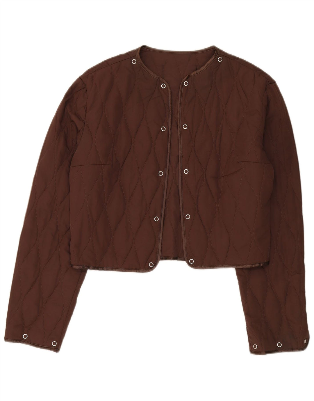 Roccobarocco Veste matelassée courte pour femme UK 14 Marron moyen
