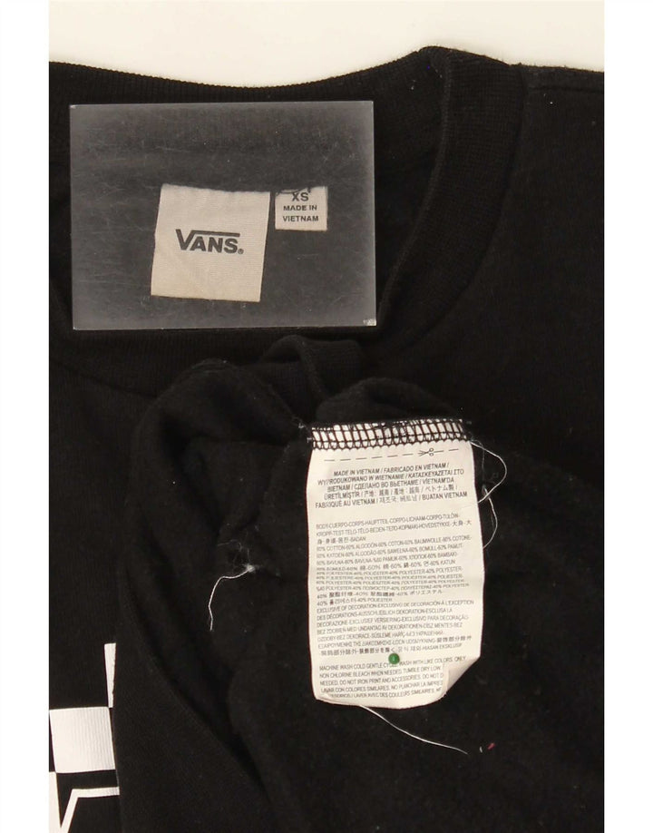 Vans Homme Graphic Sweatshirt Jumper XS Noir Géométrique Coton