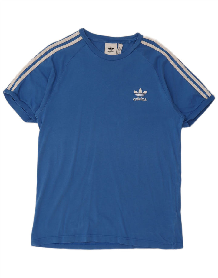 Adidas T-Shirt Homme Top Bleu Moyen Coton