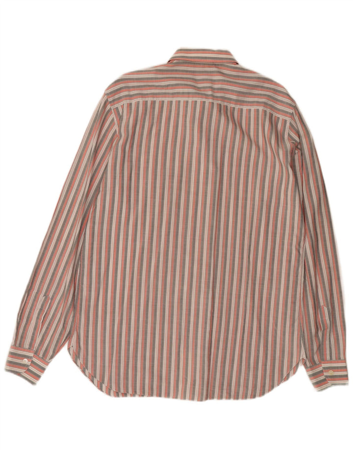 vintage Chemise Homme Taille 40 Rayé Rose Moyen