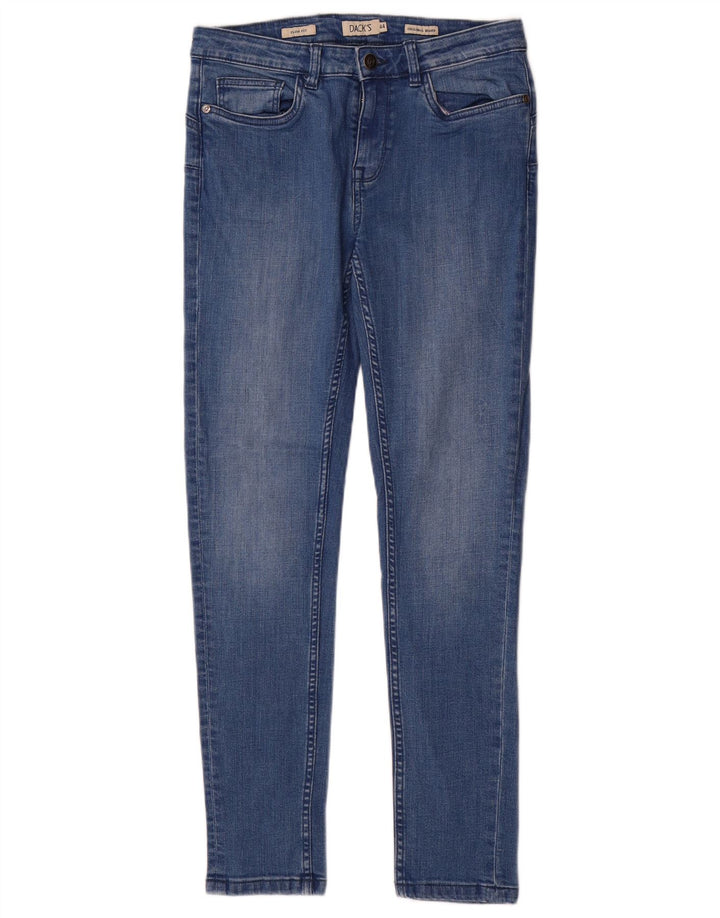 Dack's Jean Slim Femme IT 44 Medium W30 L28 Bleu Coton