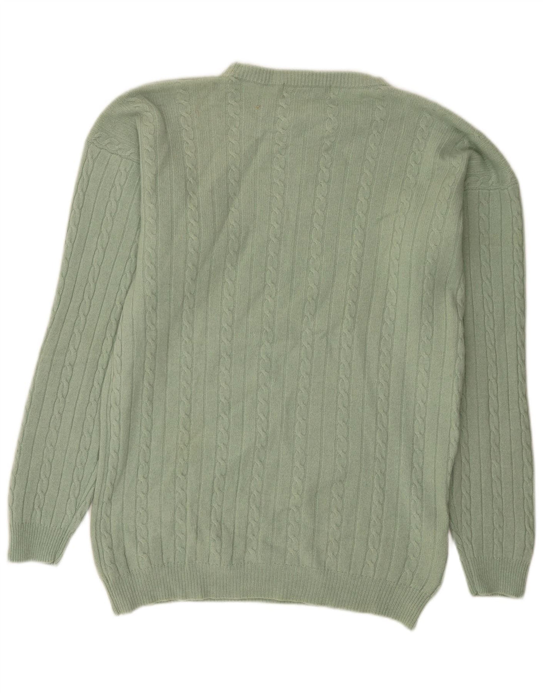 Free Style Pull à col rond pour homme en laine verte